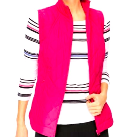 Alia Sport Hot Pink Zip Vest - Picture 1 of 7